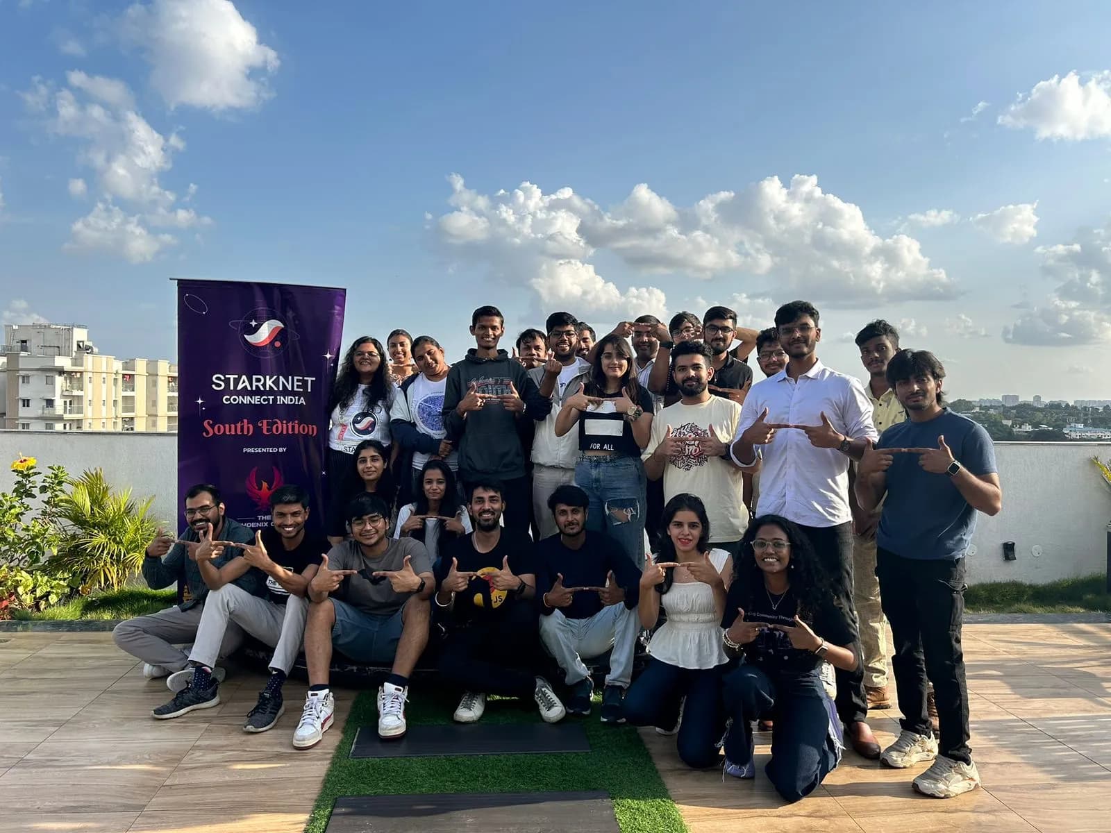 Group photo at Starknet Connect Bengaluru