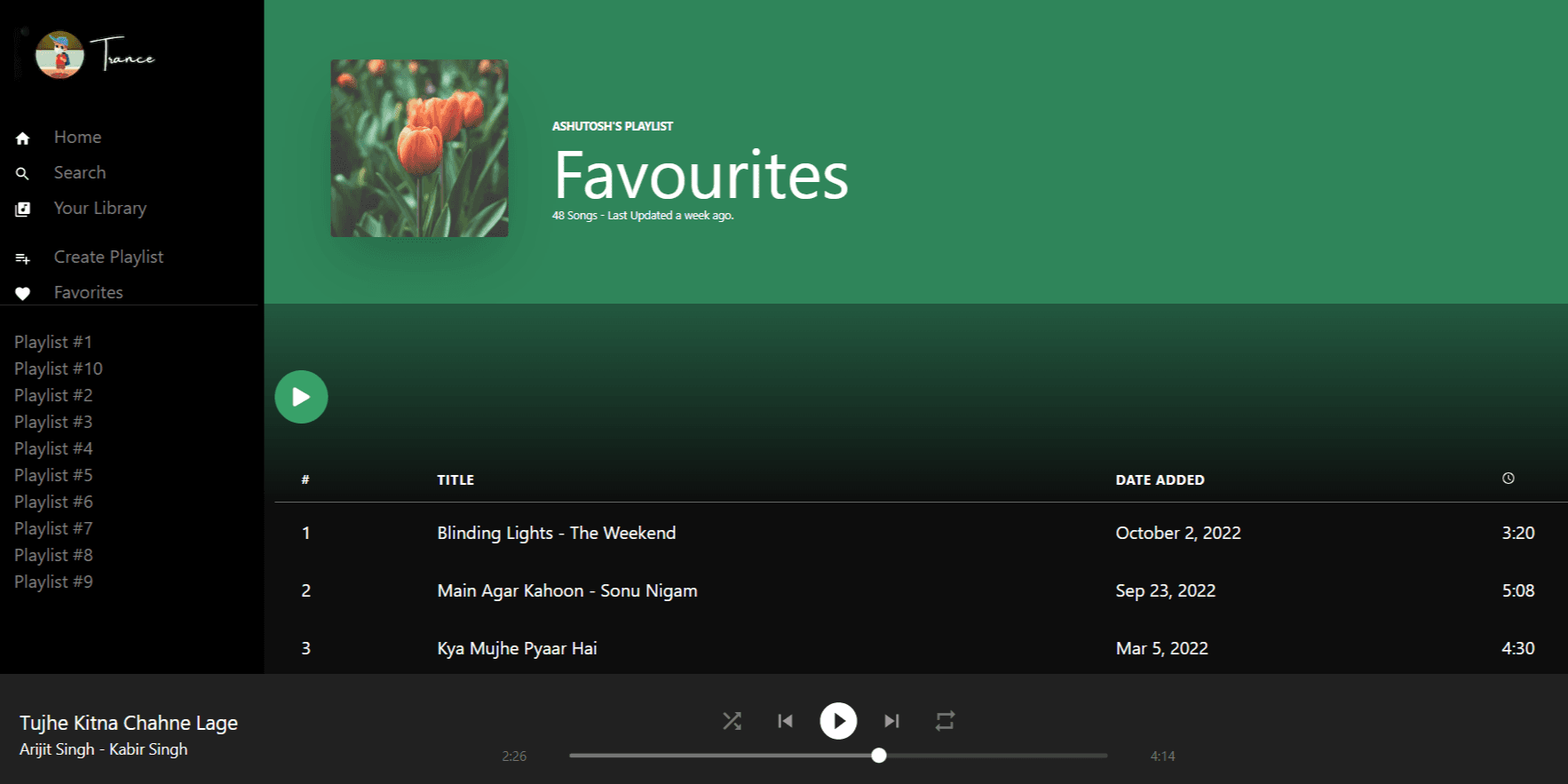 Trance - Reward-based music streaming platform with token incentives for listeners and artists. Features play